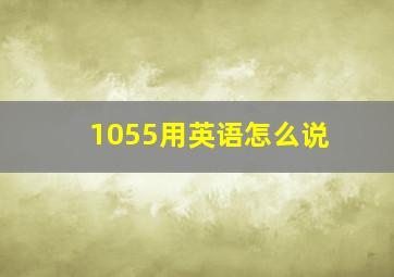 1055用英语怎么说