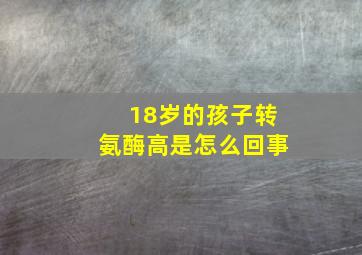 18岁的孩子转氨酶高是怎么回事