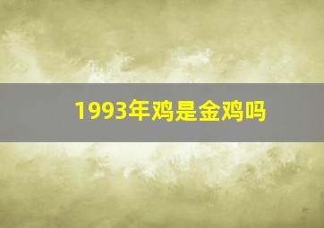 1993年鸡是金鸡吗