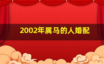 2002年属马的人婚配