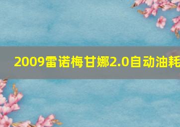 2009雷诺梅甘娜2.0自动油耗