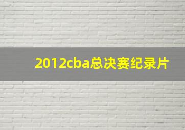 2012cba总决赛纪录片