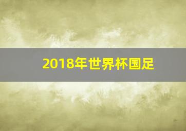 2018年世界杯国足