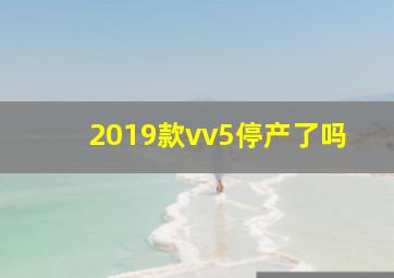 2019款vv5停产了吗