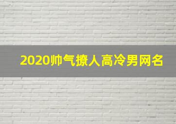 2020帅气撩人高冷男网名