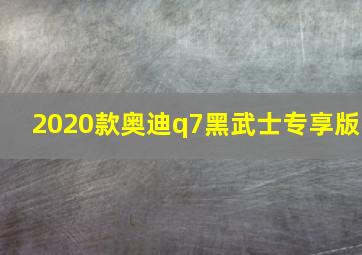 2020款奥迪q7黑武士专享版