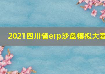 2021四川省erp沙盘模拟大赛