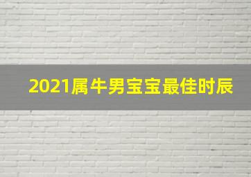 2021属牛男宝宝最佳时辰