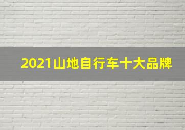 2021山地自行车十大品牌