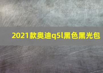 2021款奥迪q5l黑色黑光包