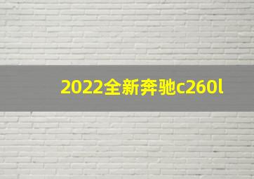 2022全新奔驰c260l