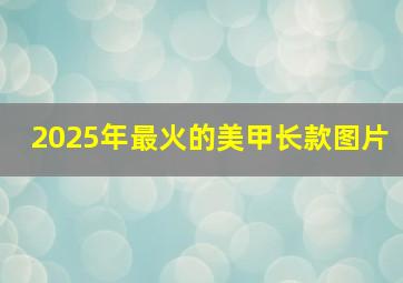 2025年最火的美甲长款图片