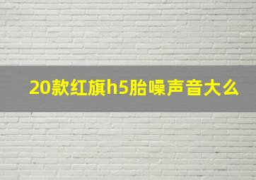 20款红旗h5胎噪声音大么