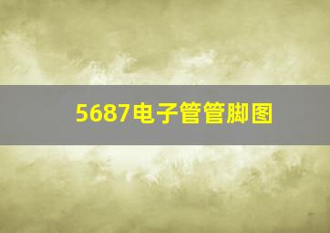 5687电子管管脚图