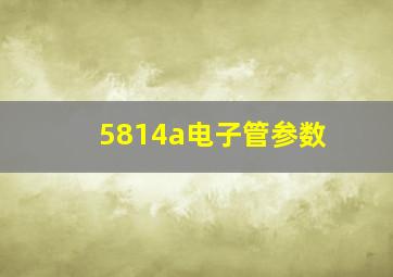 5814a电子管参数