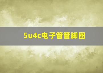 5u4c电子管管脚图