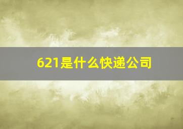 621是什么快递公司