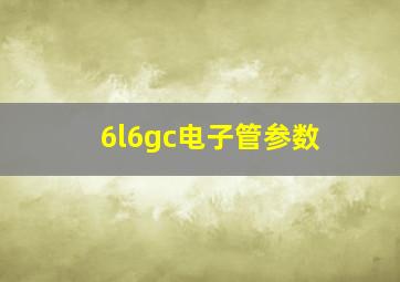 6l6gc电子管参数