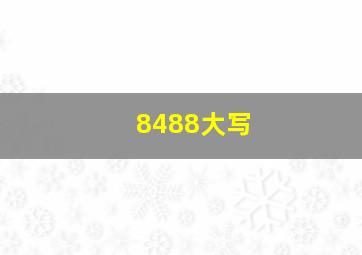 8488大写