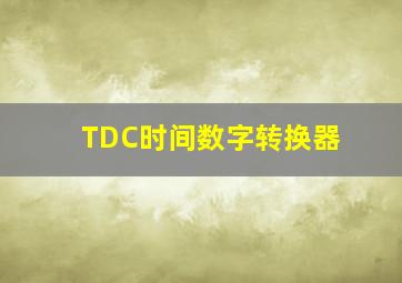 TDC时间数字转换器