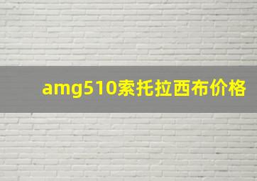 amg510索托拉西布价格