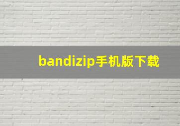 bandizip手机版下载