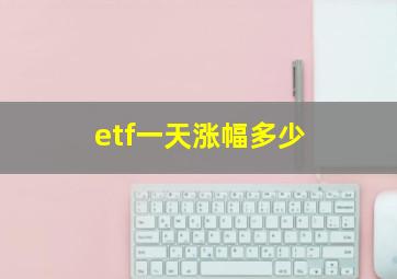 etf一天涨幅多少