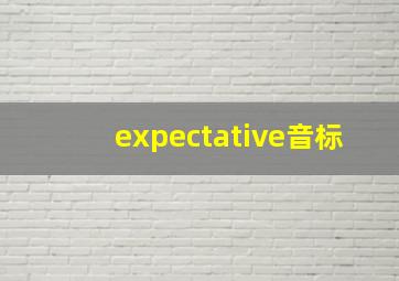 expectative音标