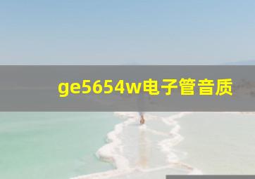 ge5654w电子管音质