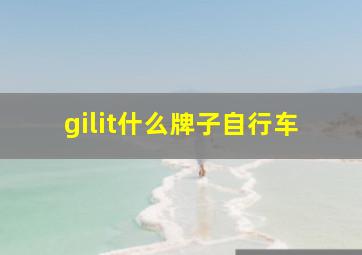 gilit什么牌子自行车