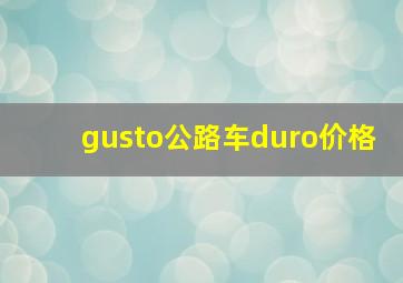 gusto公路车duro价格