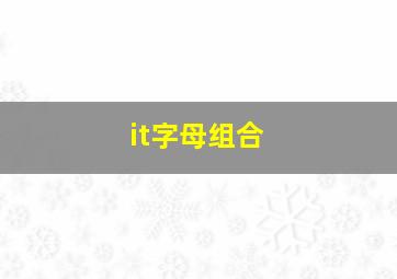 it字母组合