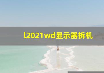 l2021wd显示器拆机