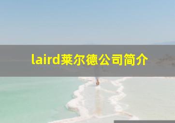 laird莱尔德公司简介