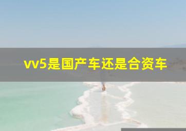 vv5是国产车还是合资车