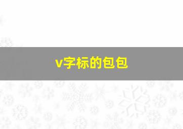 v字标的包包