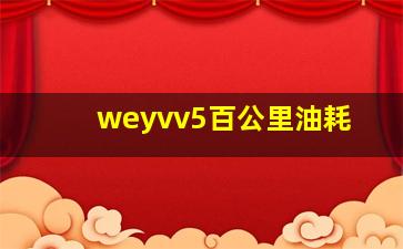 weyvv5百公里油耗