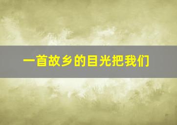 一首故乡的目光把我们