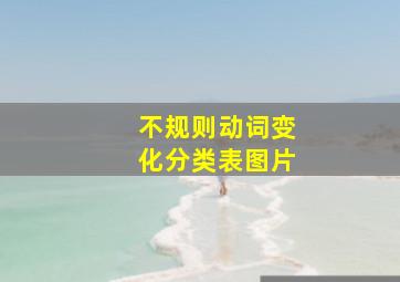 不规则动词变化分类表图片