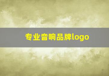 专业音响品牌logo