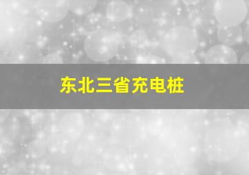 东北三省充电桩