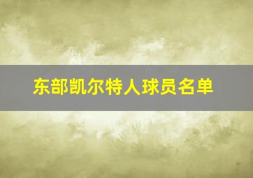 东部凯尔特人球员名单