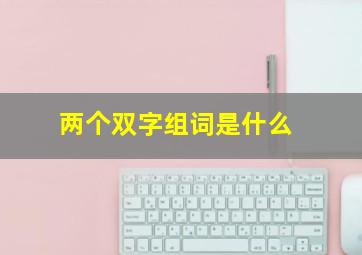 两个双字组词是什么