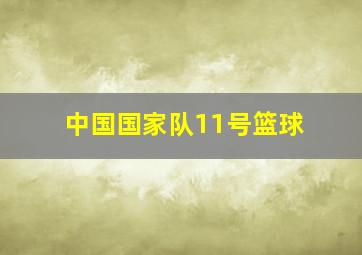 中国国家队11号篮球