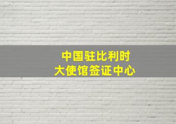 中国驻比利时大使馆签证中心