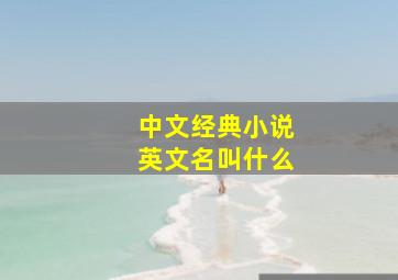 中文经典小说英文名叫什么