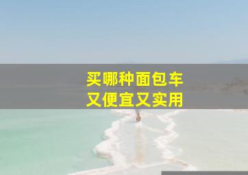 买哪种面包车又便宜又实用