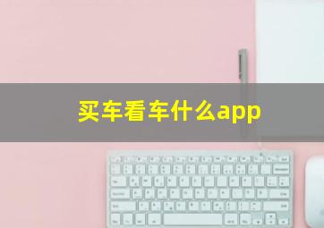 买车看车什么app