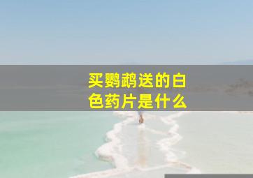 买鹦鹉送的白色药片是什么