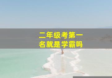 二年级考第一名就是学霸吗